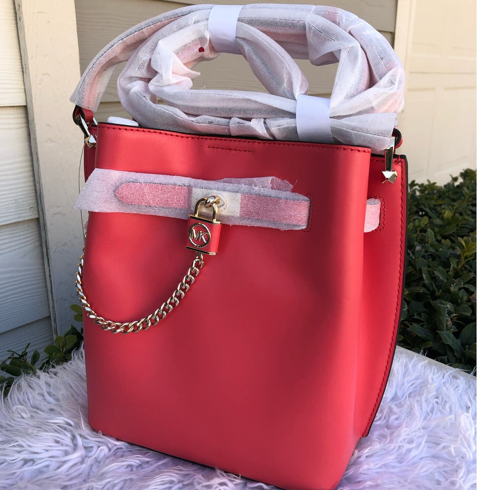 New Michael Kors Hamilton Legacy Medium Leather Bag